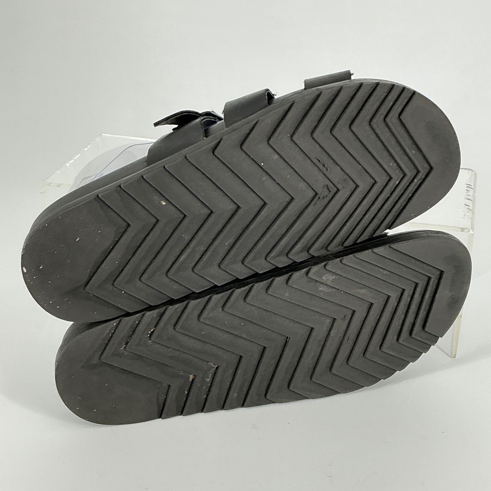 Madden Girl Size 8.5 Black Strappy Slide Sandals Buckle Shoes Dharma - Picture 8 of 12